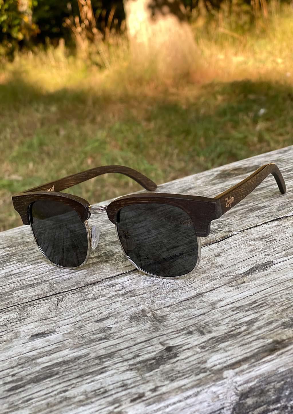 Eyewood Full Wood Clubmaster Skyler Óculos de Madeira com Design Artesanal e Estilo Clássico