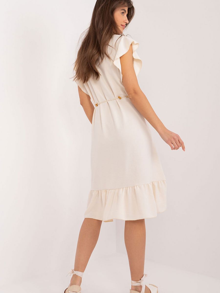 Vestido de Dia Modelo 195330 Italy Moda Verão Confortável com Elastano e Poliéster