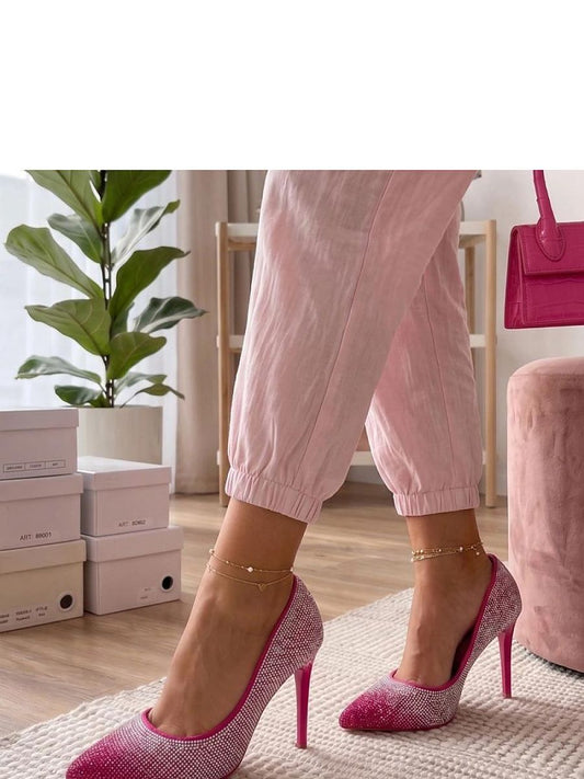 Salto Alto Solea Rosa 10 Cm Modelo 227745 Sapatos Femininos Confortáveis Elegantes