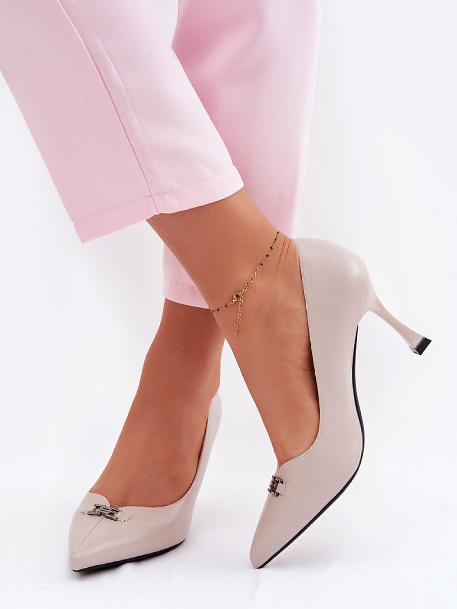 Sapatos De Salto Alto Vinceza Modelo 228410 Pontas Finas Elegante Passo Em Estilo Para Ocasiões Especiais