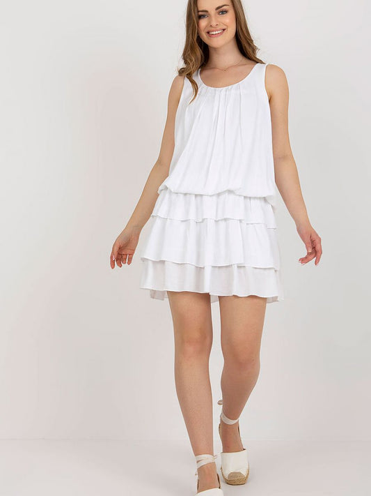 Vestido Verão Sem Mangas Modelo 181160 Och Bella Viscose 100 Por Cento Com Forro Opaco
