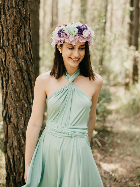 Vestido Infinity Mini Versátil Feito Em Espanha Conforto E Estilo Em Qualquer Ocasião Mais De 70 Formas