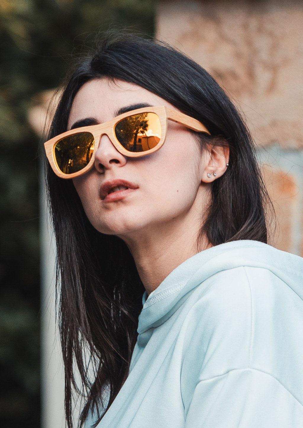Dream Eyewood Wayfarer Natural Edição Limitada Óculos De Sol Totalmente Bambu Sustentável