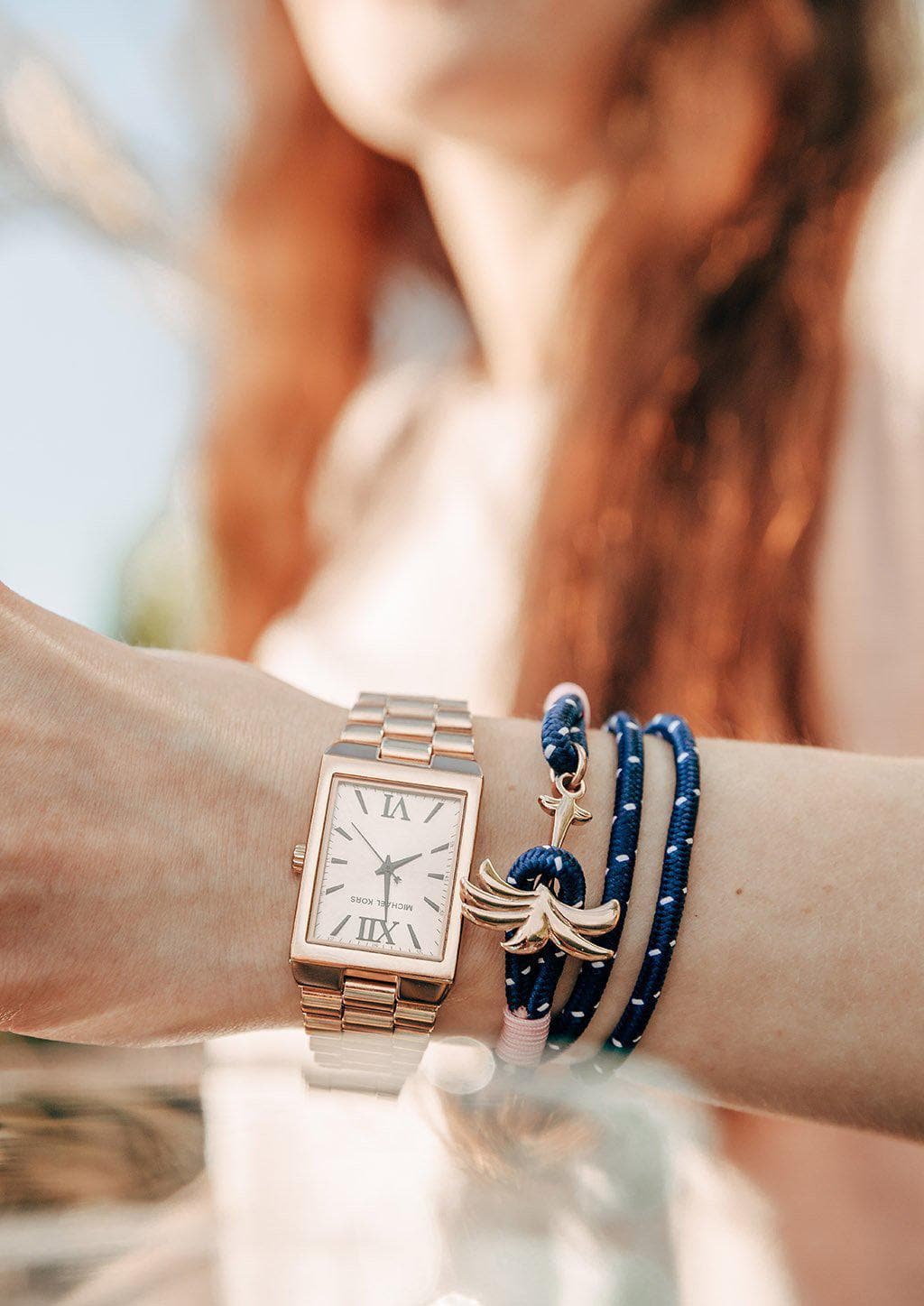 Palmband Daybreak Triple Pulseira Âncora Contemporânea Conforto Diário Design Suave