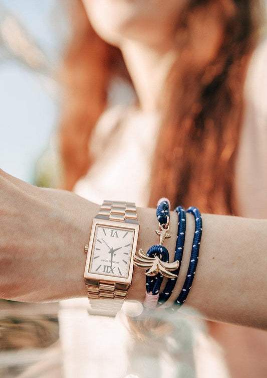 Palmband Daybreak Triple Pulseira Âncora Contemporânea Conforto Diário Design Suave