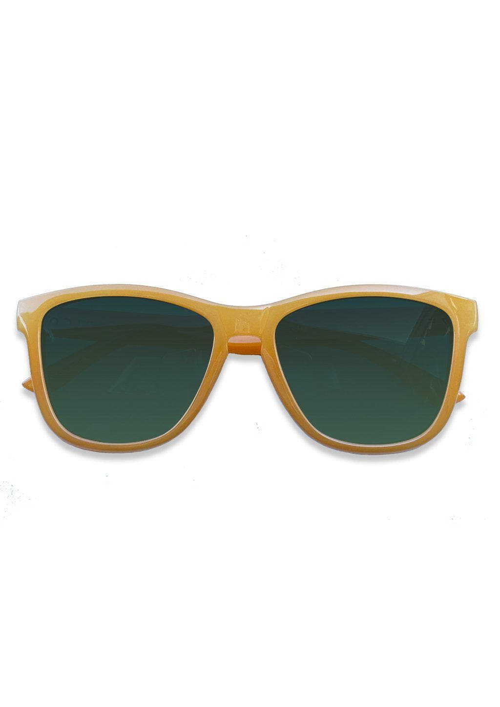 Mood Wayfarer V2 Lemon Óculos de Sol Amarelos com Lentes Verdes Proteção UV e Estilo Distinto