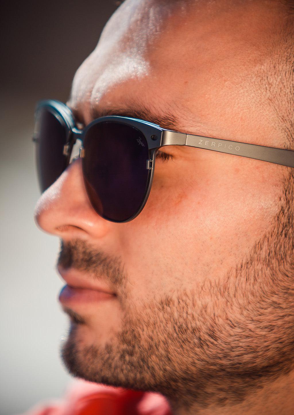 Óculos de Sol Clubmaster em Titânio V2 com Lentes Intercambiáveis Design Luxuoso Leve Durável