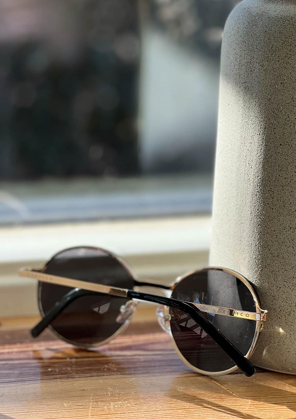 Óculos De Sol Redondos De Titânio Banhados A Ouro 24K Real V2 Feitos Sob Encomenda Exclusivos