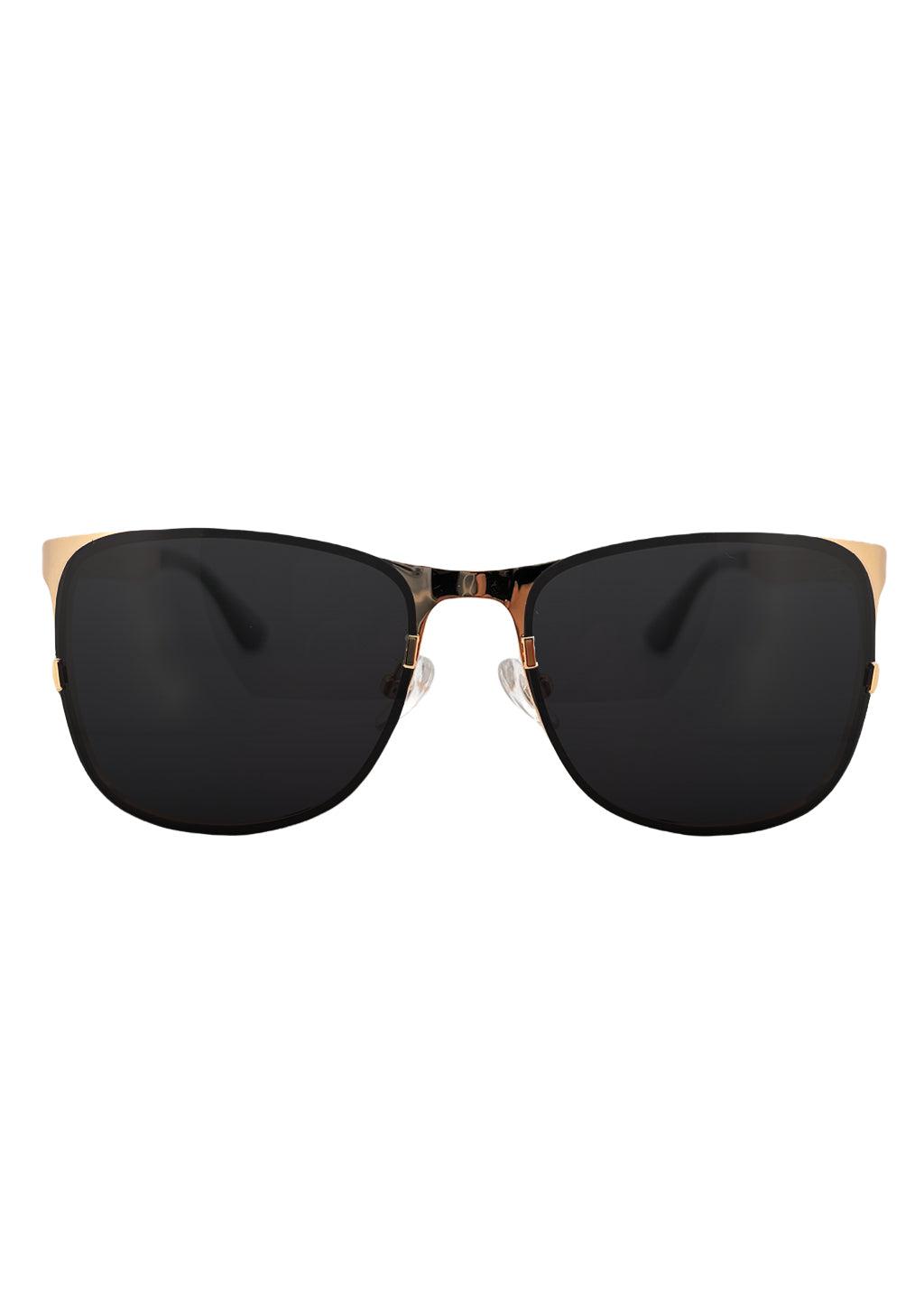 Óculos de Sol Wayfarer em Titânio com Banho de Ouro 24K V2 Luxo Exclusivo Feito à Mão Artesanal Edição Limitada