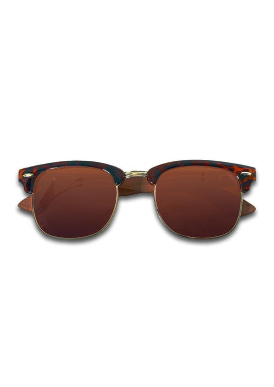 Óculos de Sol Eyewood Clubmaster Cassidy Feito à Mão em Plástico e Jacarandá com Design Natural