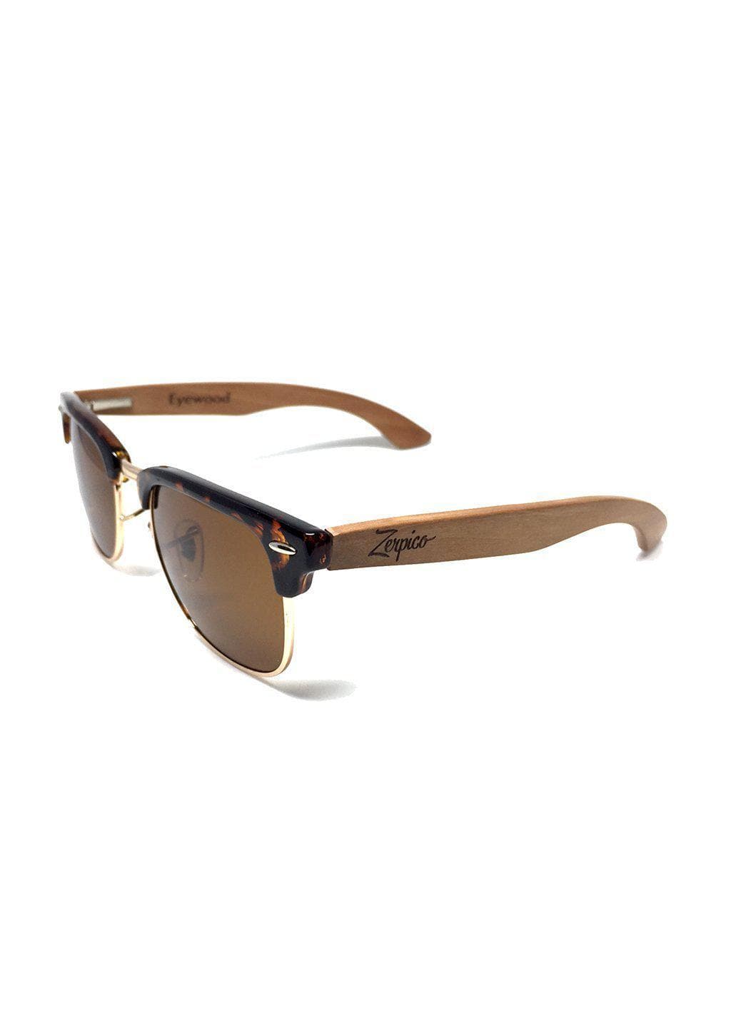 Óculos de Sol Eyewood Clubmaster Cassidy Feito à Mão em Plástico e Jacarandá com Design Natural