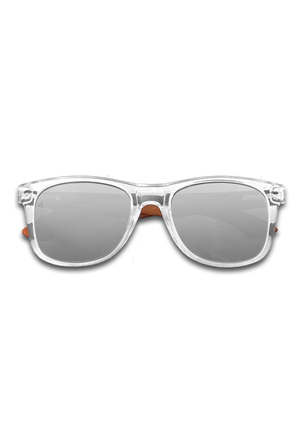 Eyewood Wayfarer Crystal Óculos de Sol em Madeira Jacarandá com Lentes Polarizadas