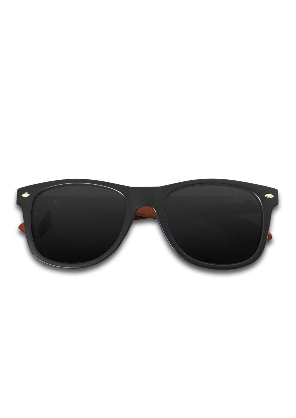 Eyewood Wayfarer Onyx Óculos de Sol Artesanais em Madeira com Detalhes em Jacarandá