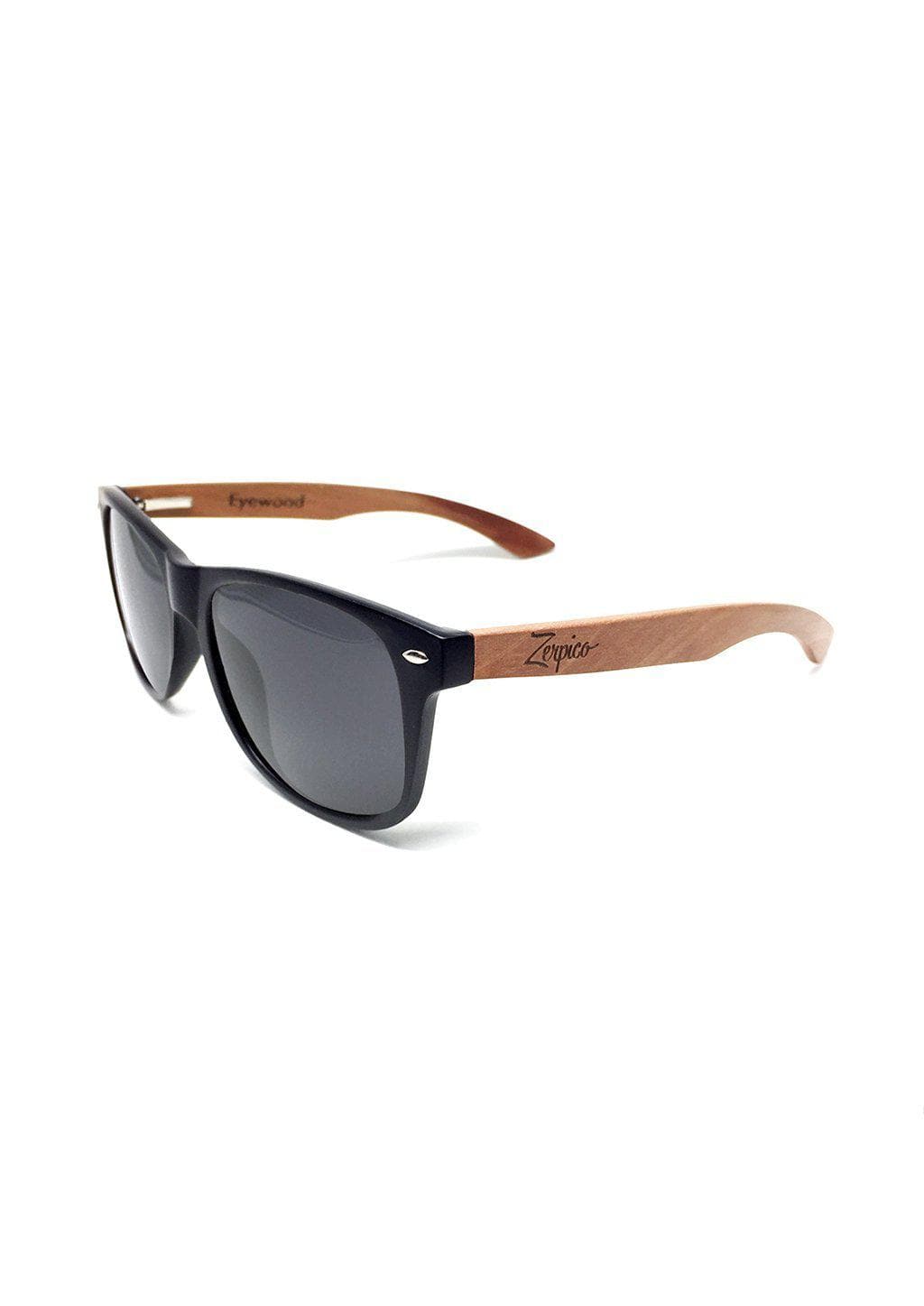 Eyewood Wayfarer Onyx Óculos de Sol Artesanais em Madeira com Detalhes em Jacarandá