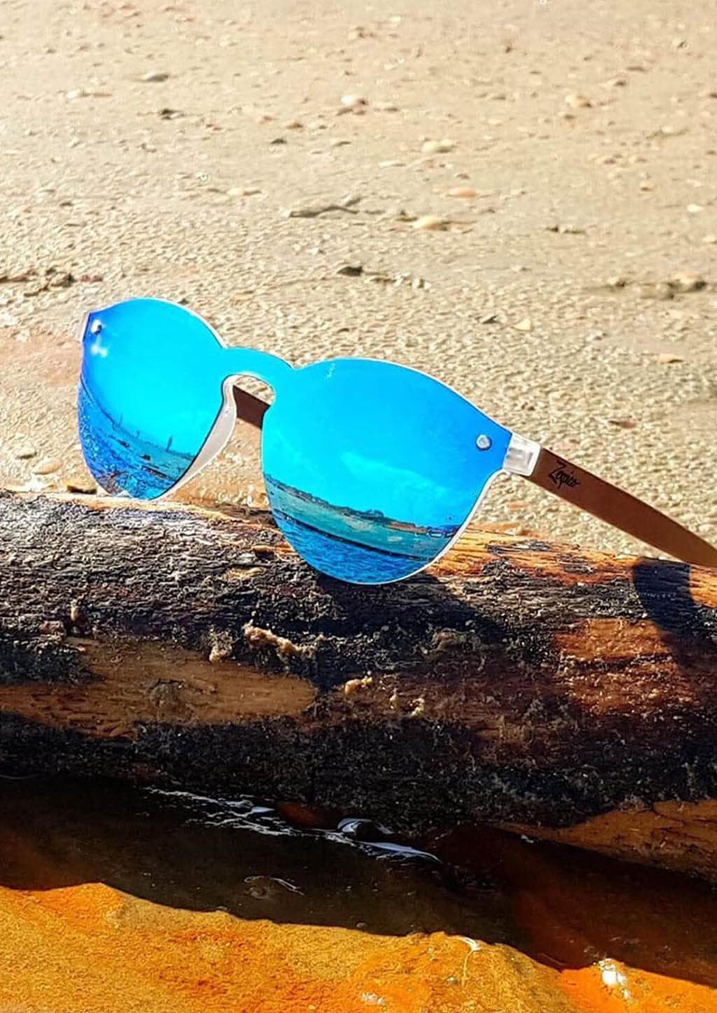 Eyewood Tomorrow Aquila Óculos de Sol de Madeira Artesanais com Estilo Vintage Futurista e Natureza
