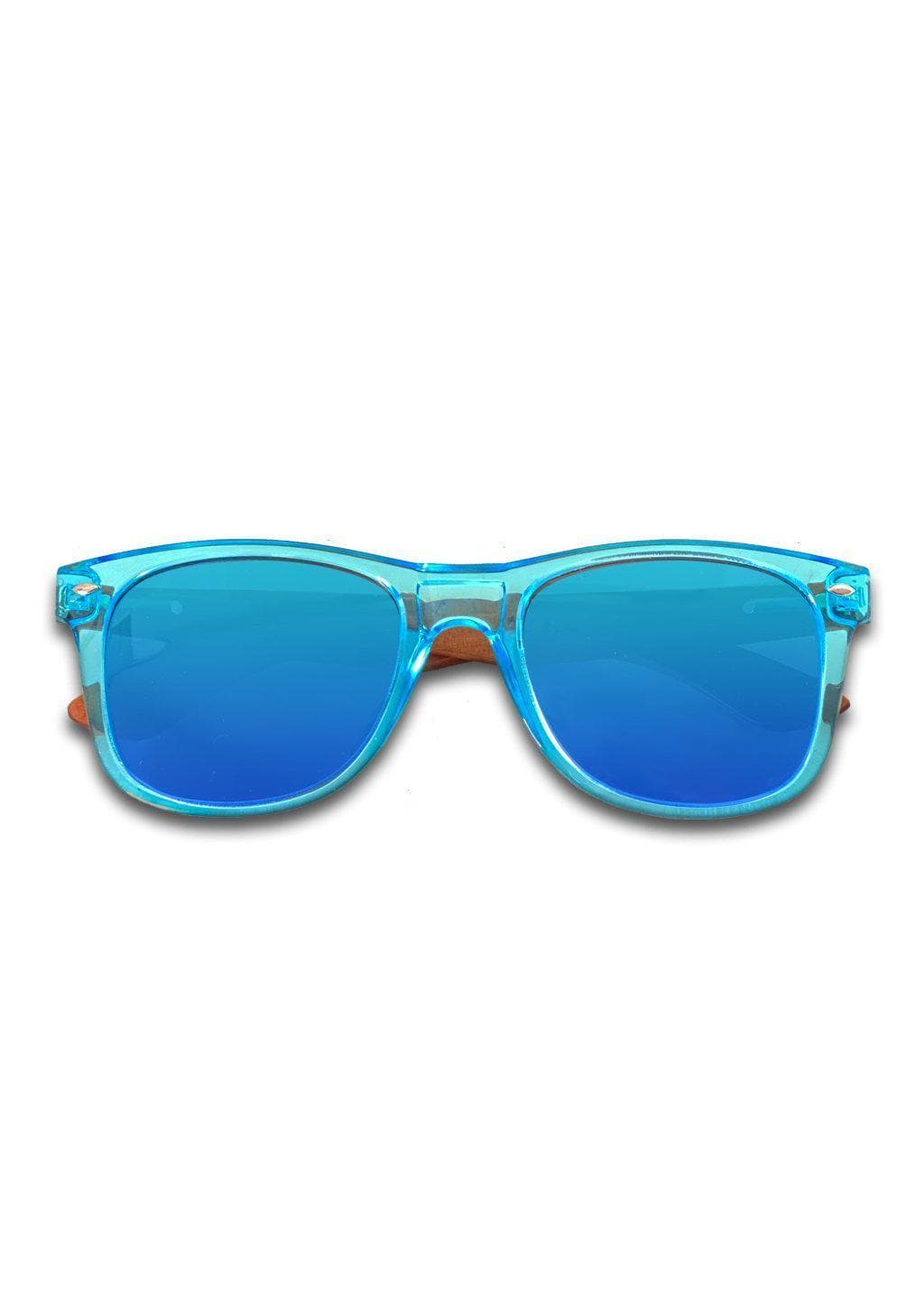 Eyewood Wayfarer Safira Óculos De Sol Artesanais Em Madeira Com Jacarandá Conforto Natural E Estilo Exclusivo