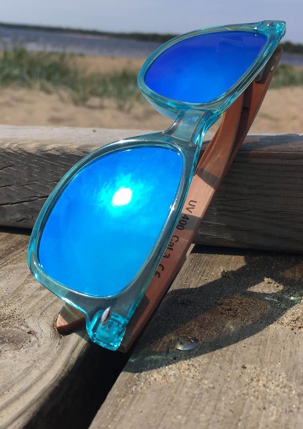 Eyewood Wayfarer Safira Óculos De Sol Artesanais Em Madeira Com Jacarandá Conforto Natural E Estilo Exclusivo