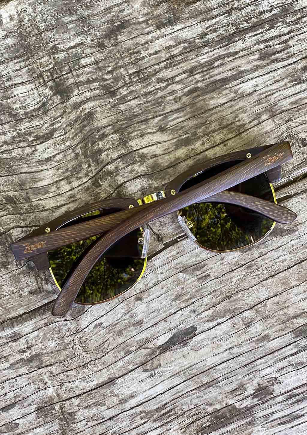 Eyewood Full Wood Clubmaster Skyler Óculos de Madeira com Design Artesanal e Estilo Clássico
