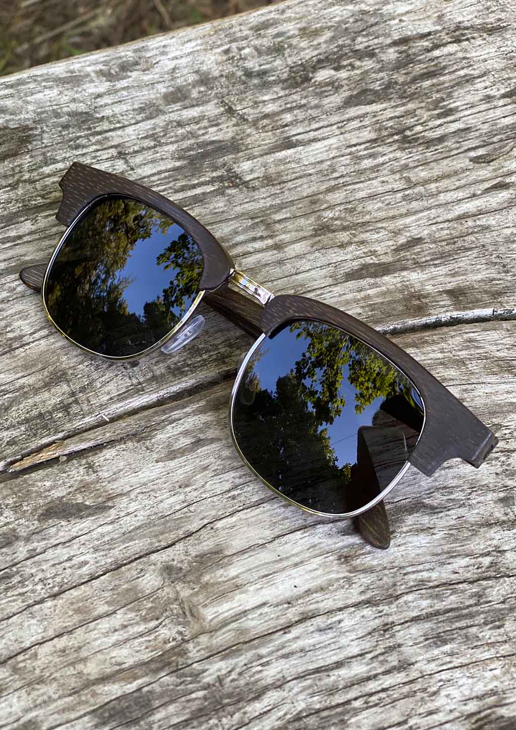 Eyewood Full Wood Clubmaster Skyler Óculos de Madeira com Design Artesanal e Estilo Clássico