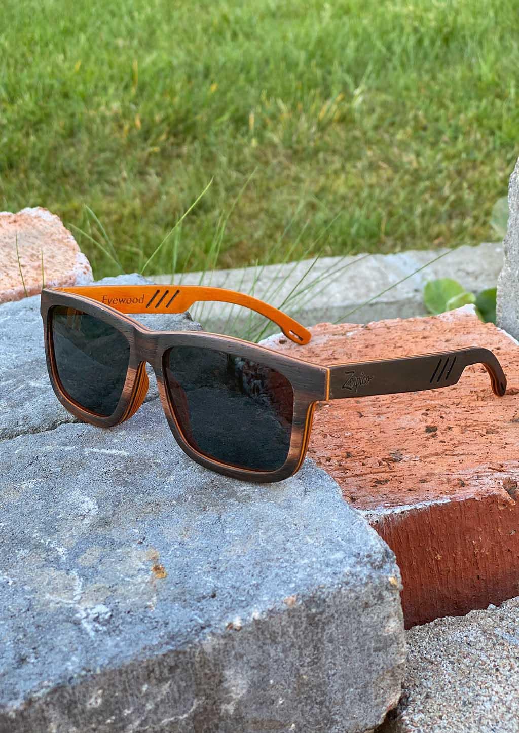 Óculos de Sol Eyewood Wayfarer Special Ed Duriel Edição Especial em Madeira Com Estilo Marcante e Olhar Distinto