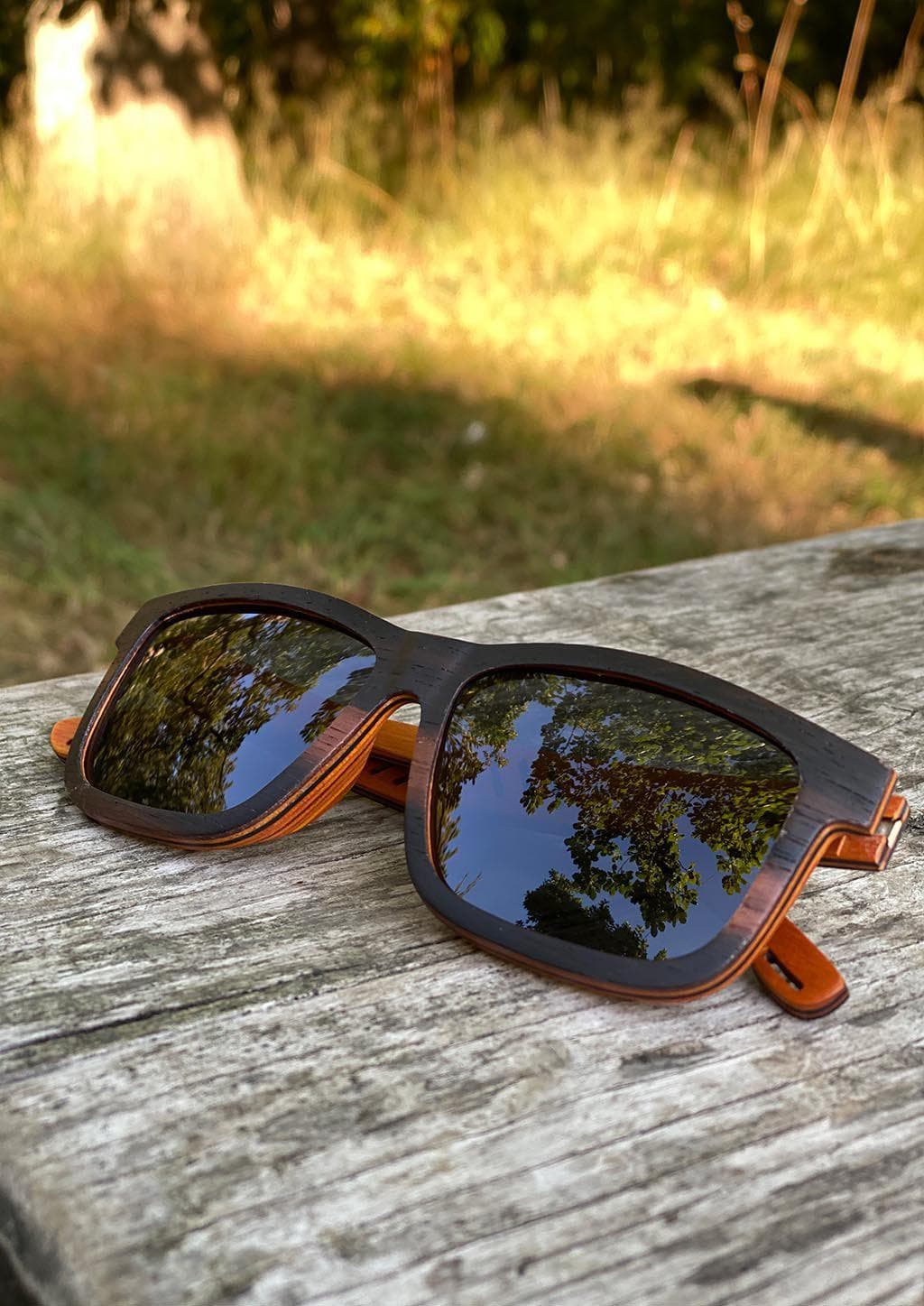 Óculos de Sol Eyewood Wayfarer Special Ed Duriel Edição Especial em Madeira Com Estilo Marcante e Olhar Distinto