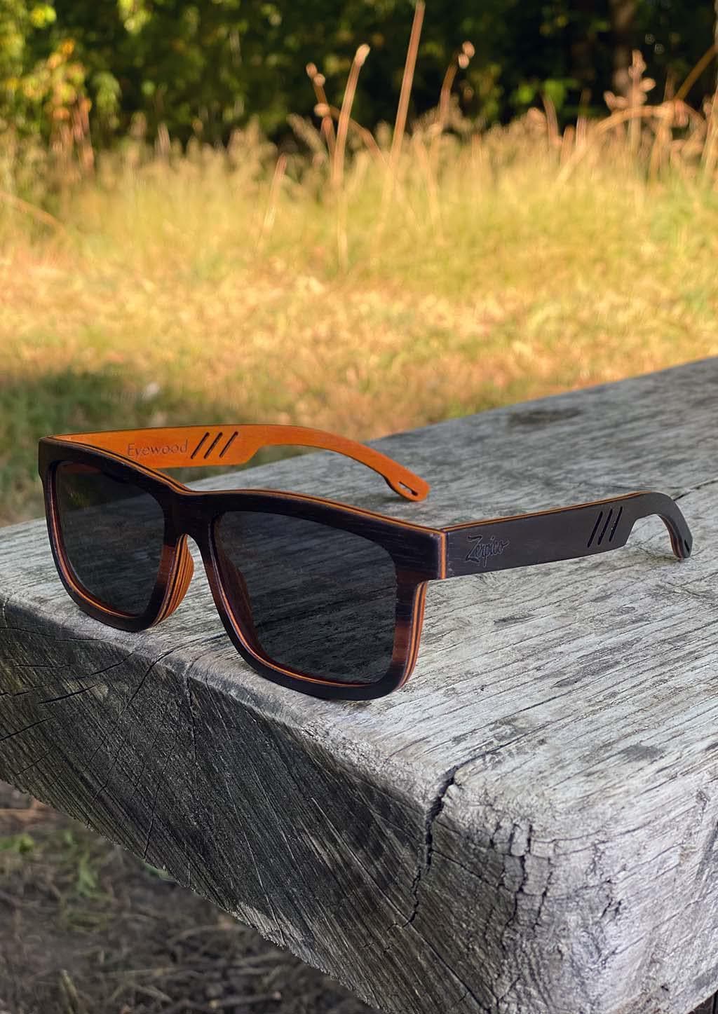 Óculos de Sol Eyewood Wayfarer Special Ed Duriel Edição Especial em Madeira Com Estilo Marcante e Olhar Distinto