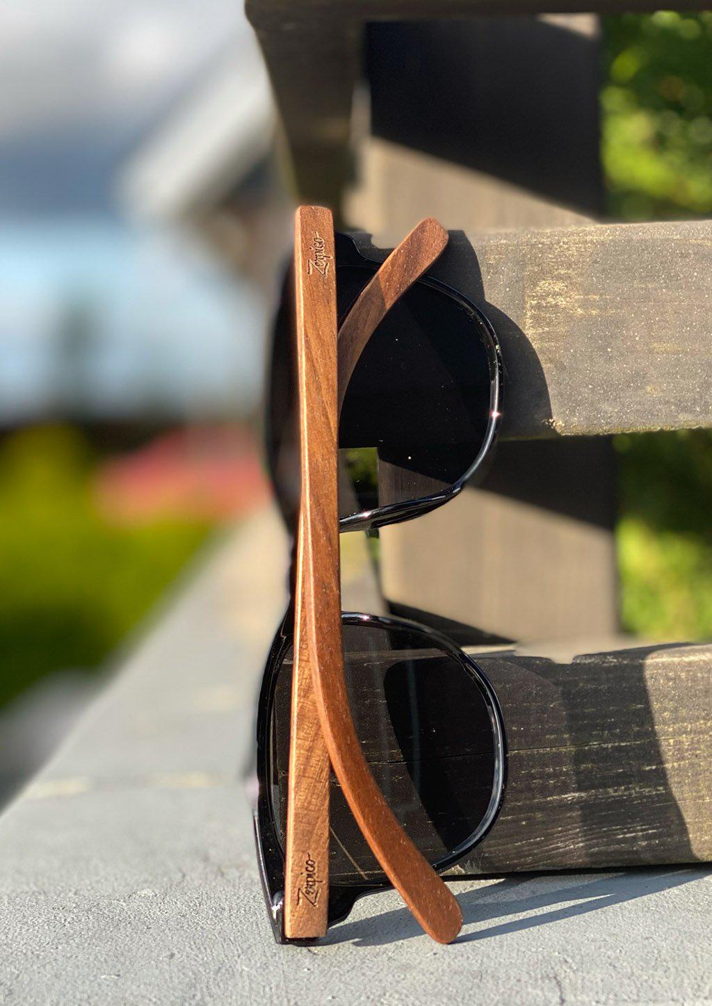 Eyewood Tomorrow Fornax Óculos de Sol de Madeira Fusion Vintage e Futuro com Plástico e Nogueira Conforto Natural