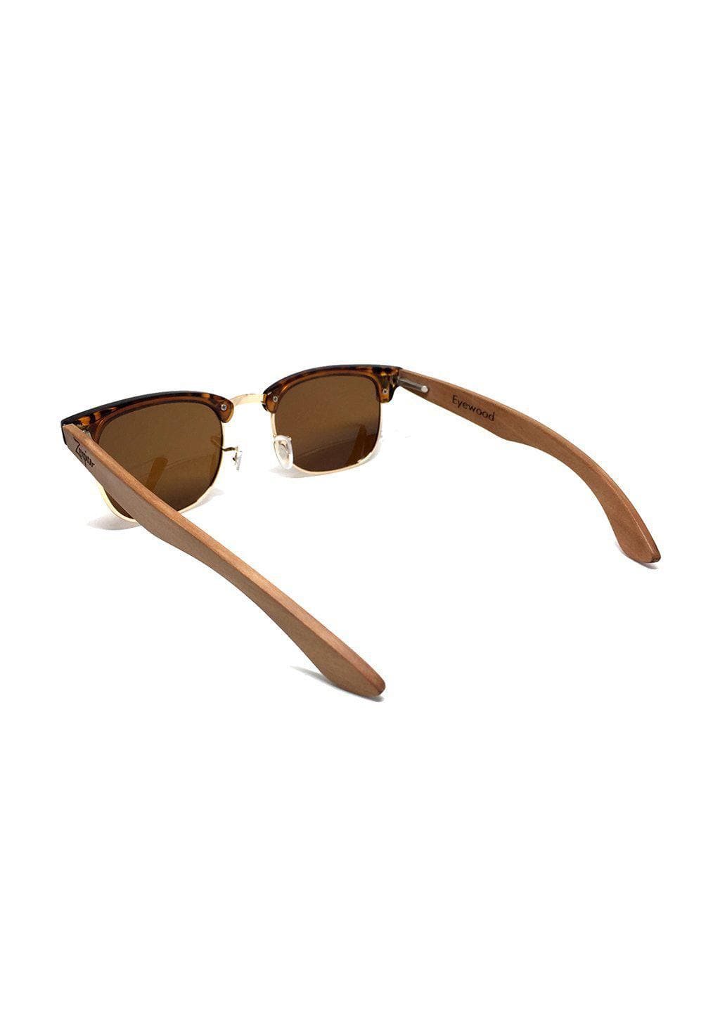 Óculos de Sol Eyewood Clubmaster Cassidy Feito à Mão em Plástico e Jacarandá com Design Natural