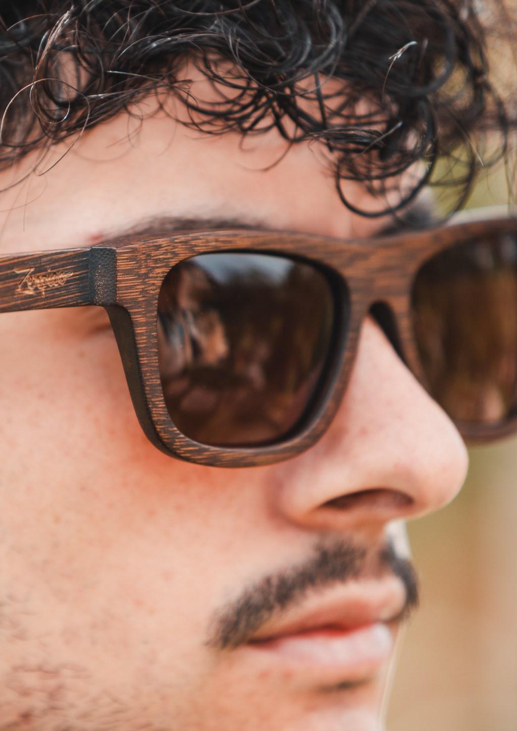 Eyewood Dream Wayfarer Marrom Edição Limitada Óculos de Sol Sustentáveis em Bambu Luxo Consciente