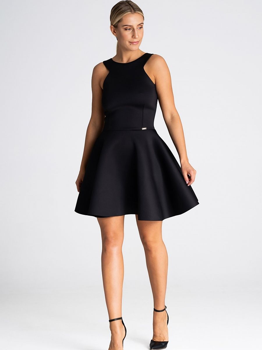 Vestido Cocktail Modelo 190926 Figl Elástico Ajuste Corpo Zíper Nas Costas Para Eventos