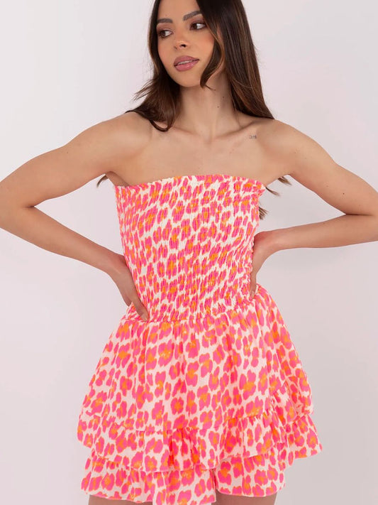 Macacão Modelo 212517 Italy Moda Jumpsuit Confortável Em Algodão Macio Leve