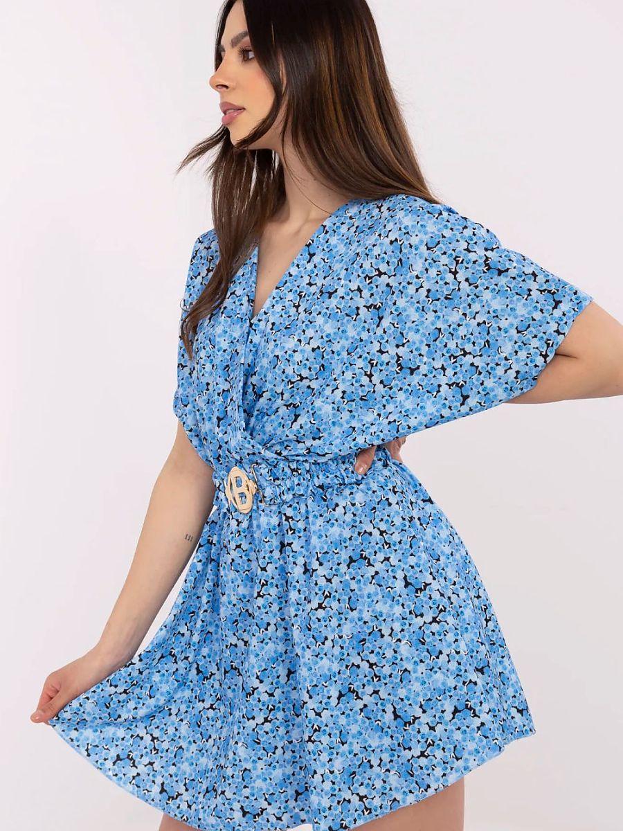 Macacão Floral Confortável em Viscose Elastano Poliéster Verão Leve para Dias Quentes