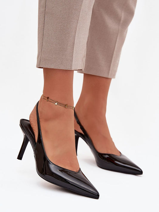 Scarpins Femininos De Salto Alto Modelo 221165 Passo Em Estilo Para Trabalho E Noite
