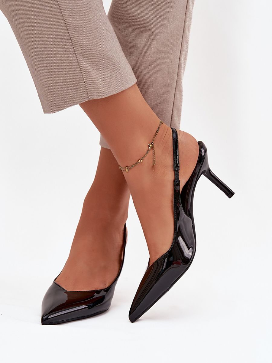 Scarpins Femininos De Salto Alto Modelo 221165 Passo Em Estilo Para Trabalho E Noite