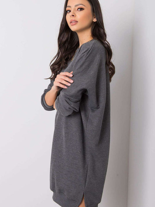 Vestido Moletom Confortável com Caimento Solto Versátil Algodão com Elastano para Uso Diário