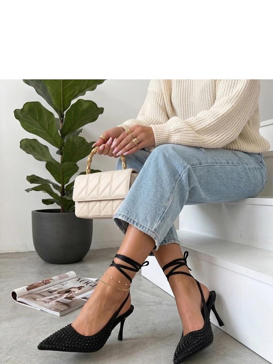 Saltos Elegantes Strappy Com Cadarço Modelo 227285 Solea Em Couro Ecológico De Alta Qualidade