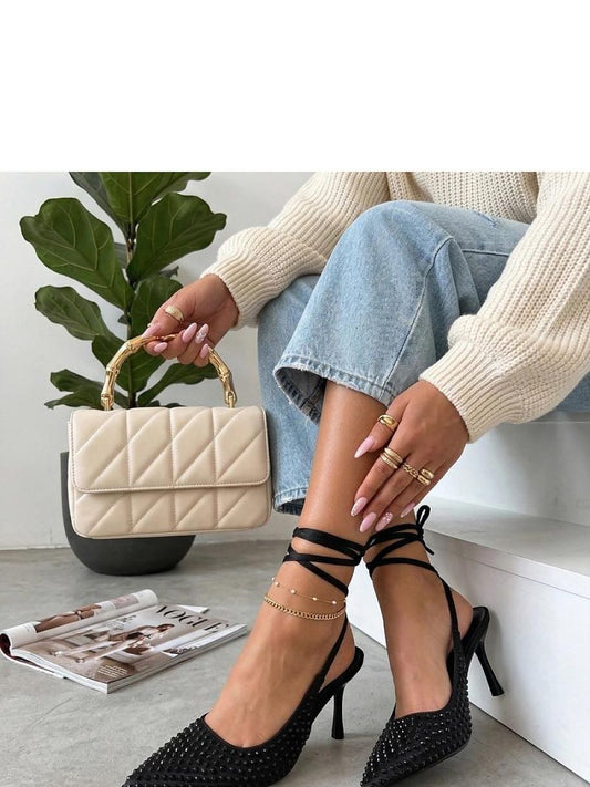 Saltos Elegantes Strappy Com Cadarço Modelo 227285 Solea Em Couro Ecológico De Alta Qualidade
