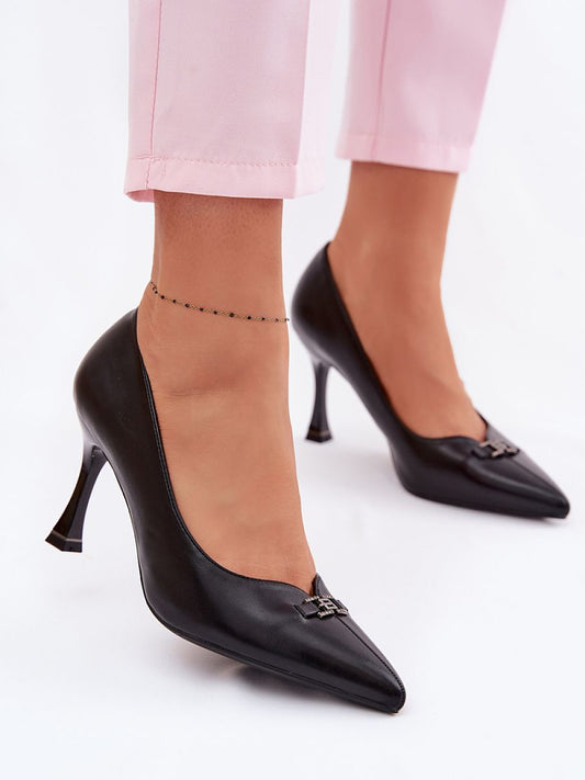 Saltos Altos Femininos Vinceza Modelo 228409 Passo Em Estilo Ocasiões Especiais Bico Pontiagudo Alongam as Pernas