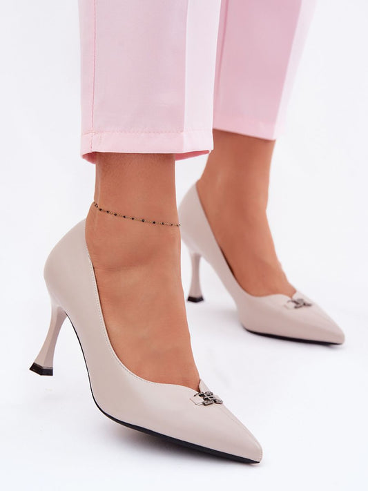 Sapatos De Salto Alto Vinceza Modelo 228410 Pontas Finas Elegante Passo Em Estilo Para Ocasiões Especiais