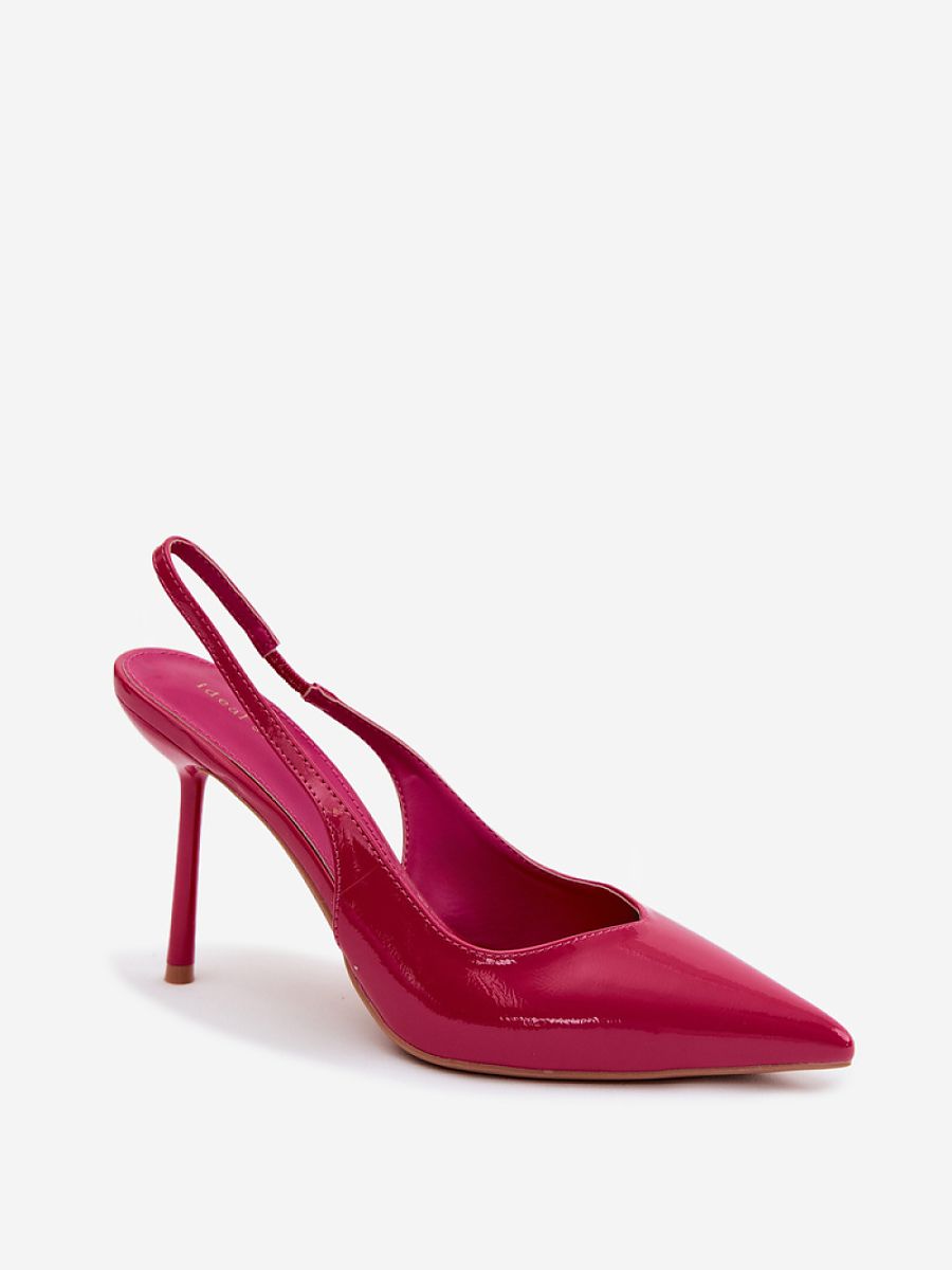 Saltos Altos Femininos Modelo 228411 Estilo Brilho Verniz Elegante Para Noite Formal
