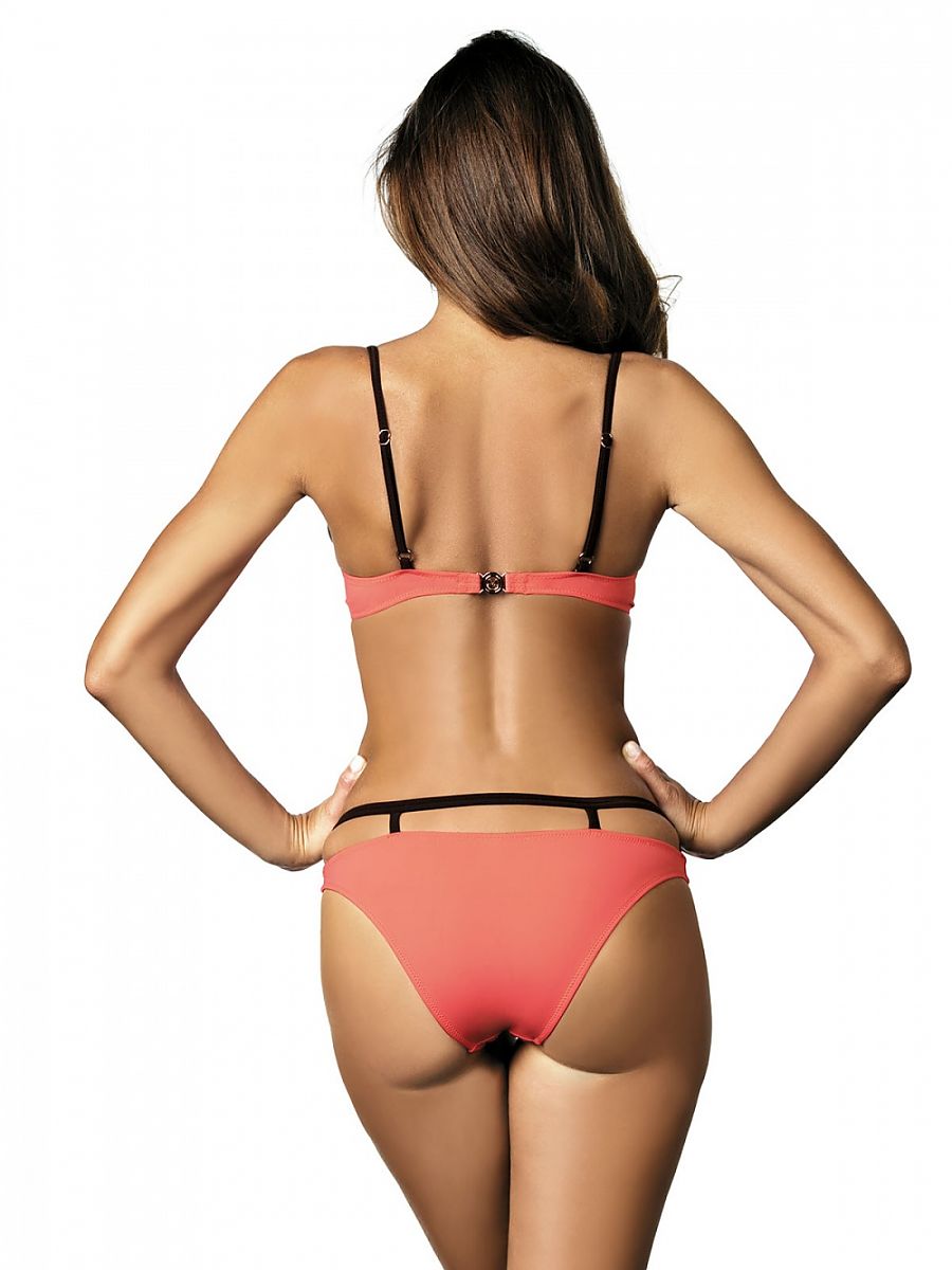 Maiô Duas Peças Marko Modelo 80192 Com Copos Lisos Push Up Realça Decote E Linha Do Colo